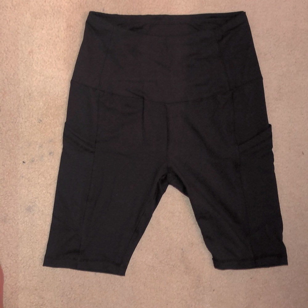 Brand New Cute Black Workout Biker Spandex Shorts